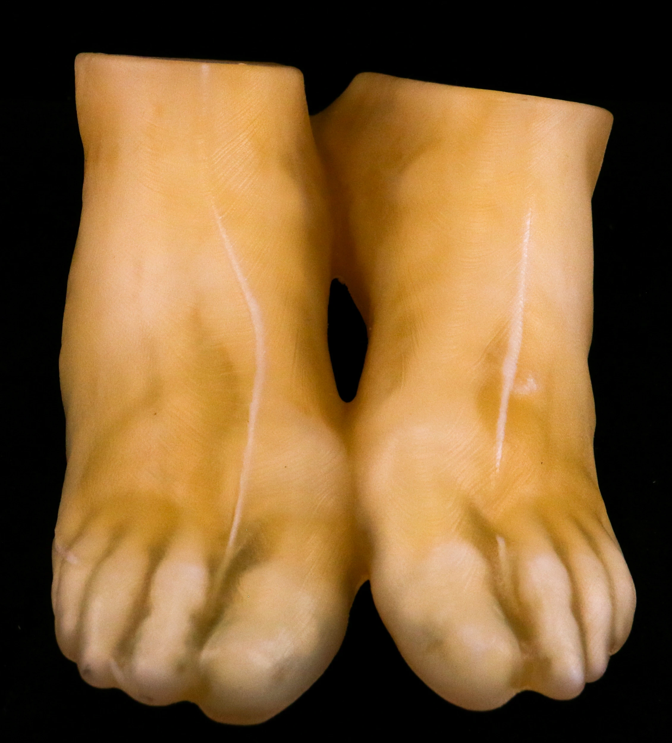 CT-scanned feet printed by mechanical properties