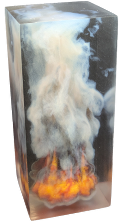 Photograph of the printed fire object