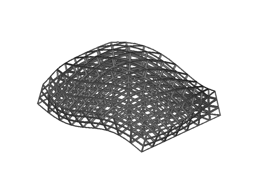 Cubic lattice mapped from the selected STEP face