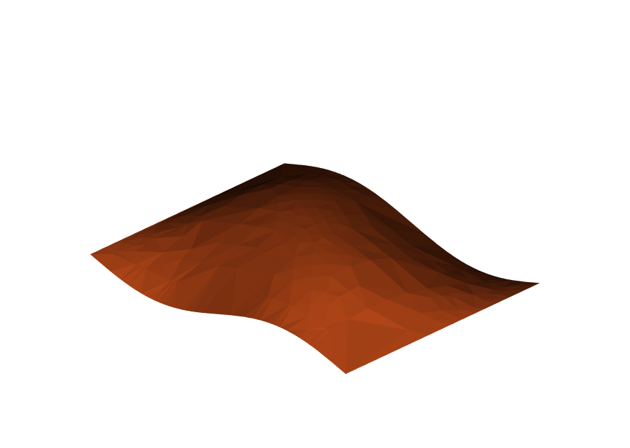 Selected B-spline face from the STEP model