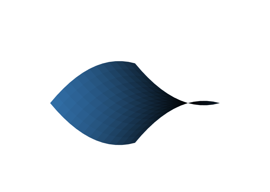 Saddle-shaped triangle-mesh input patch
