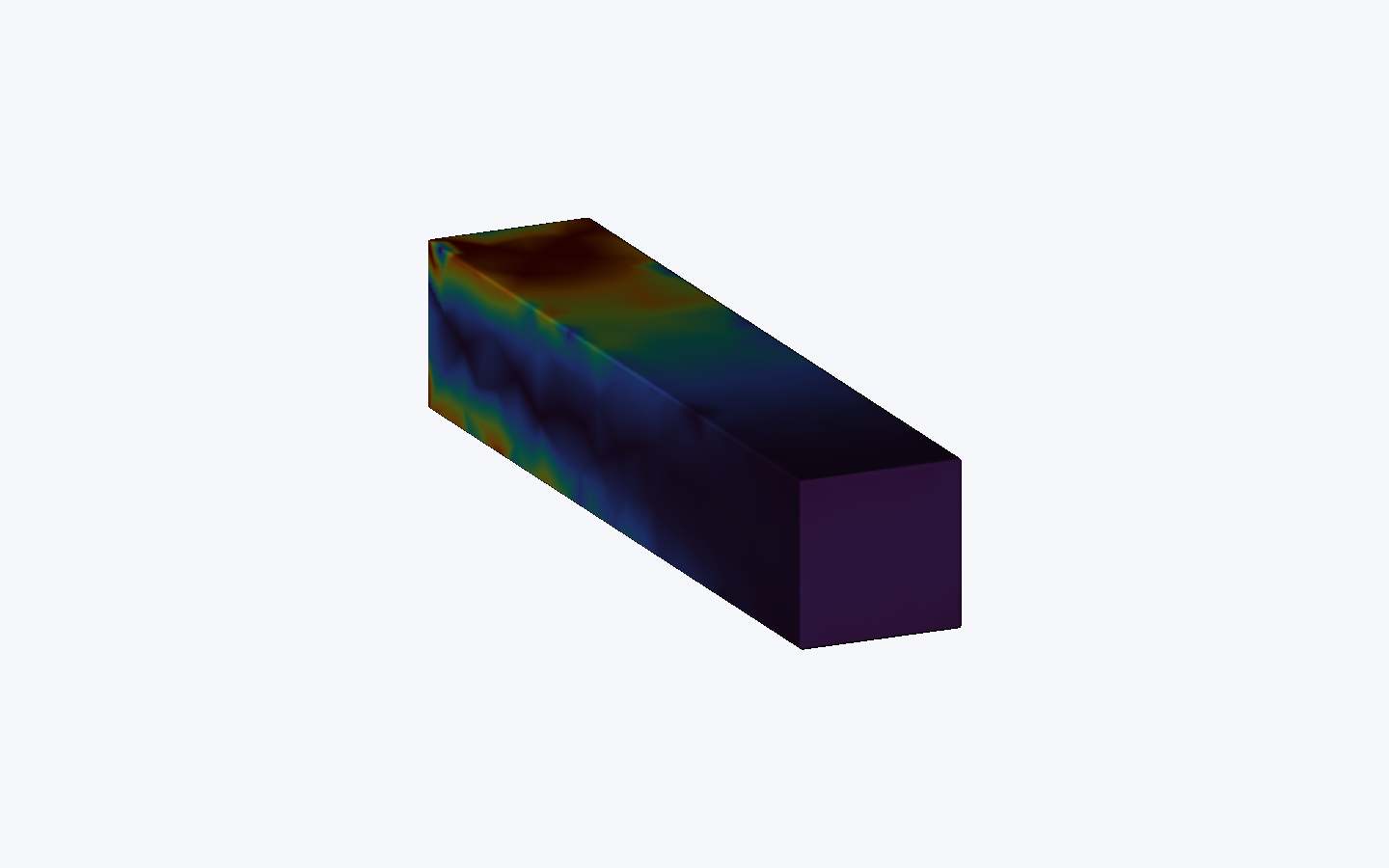 High-contrast normalized strain-energy result on the cantilever